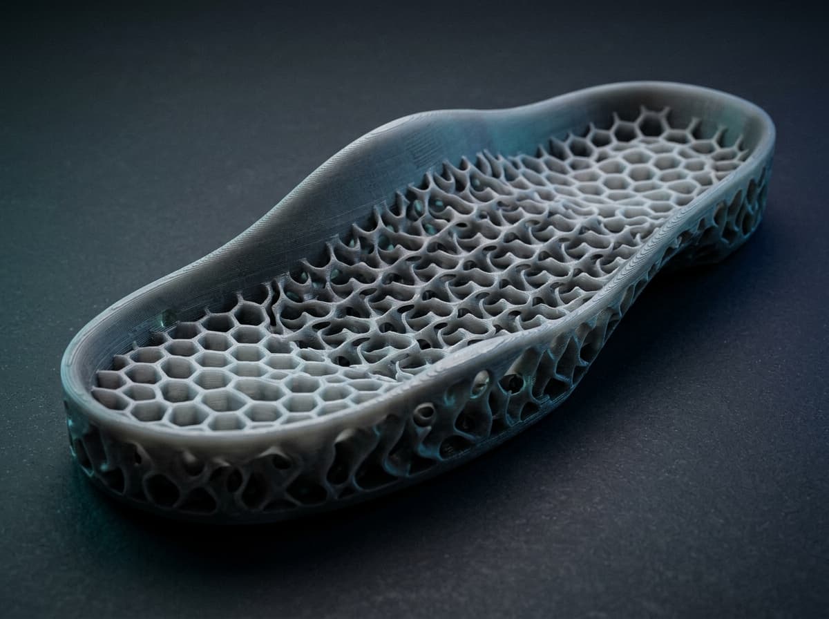 3D Printed Medical TPU 85A 95A Flexible Lattice Orthotic Insole